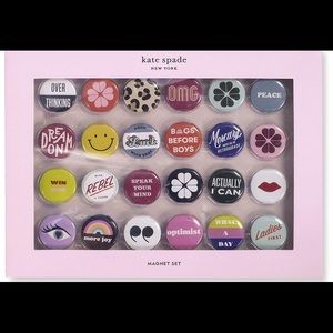 Kate Spade Colorful Magnet Set of 24, Actually I
